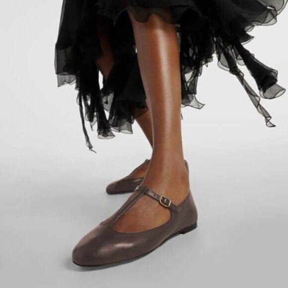 Milooey shoes Round Toe Flat Mary Janes Shoes Chunky Low Heels T-Strap Buckled - Picture 1 of 7